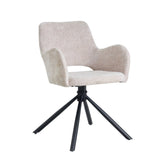 Roma Eetkamerstoel - Beige Chenille
